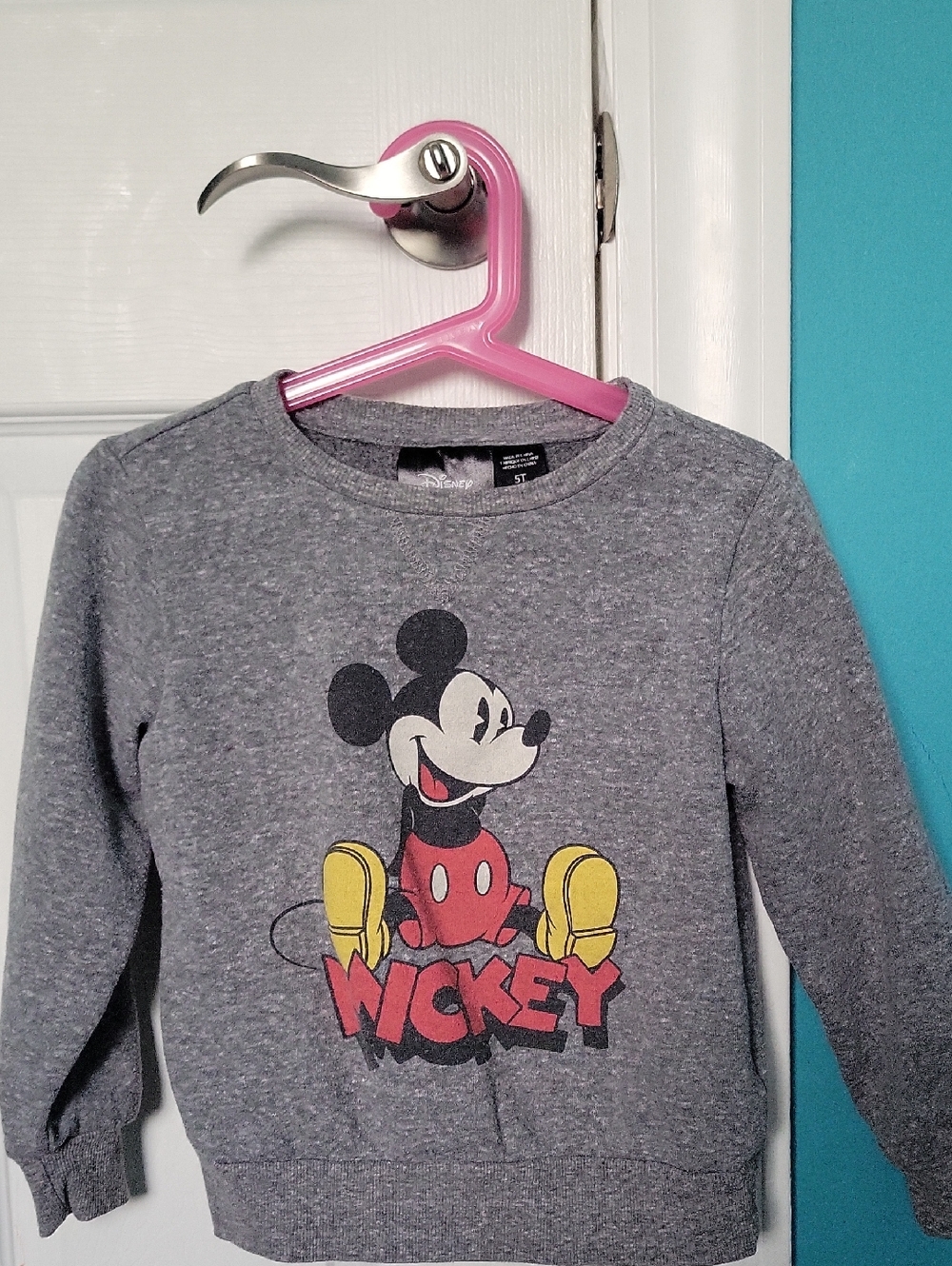 Disney Mickey Mouse Gray Kids Sweatshirt